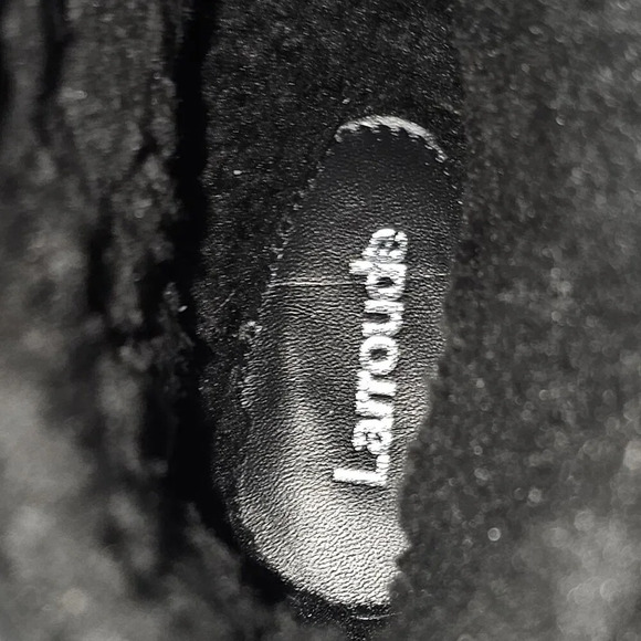 NEW Larroude Vail Ankle Bootie Size 7 Black White Tweed Leather Winter Cozy - Picture 10 of 13